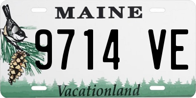 ME license plate 9714VE