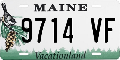 ME license plate 9714VF