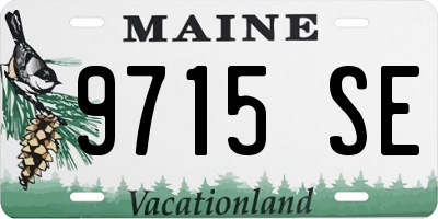 ME license plate 9715SE