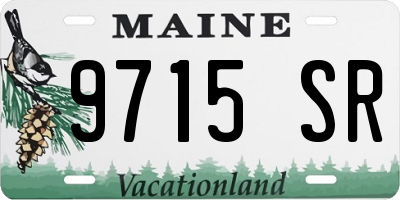 ME license plate 9715SR