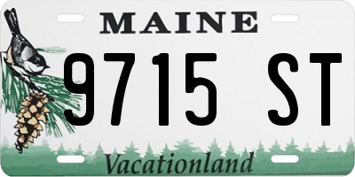 ME license plate 9715ST