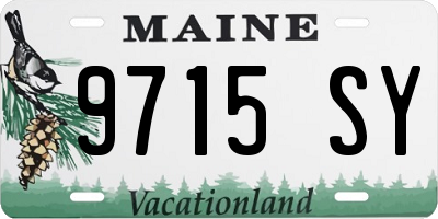 ME license plate 9715SY