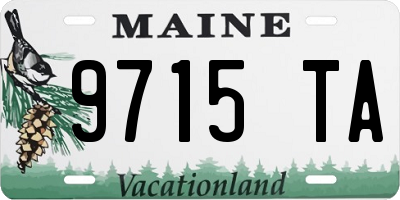ME license plate 9715TA