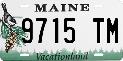 ME license plate 9715TM