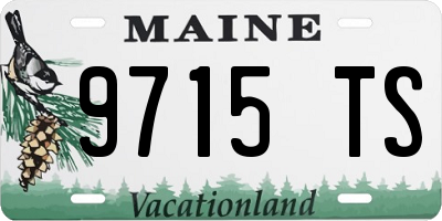 ME license plate 9715TS
