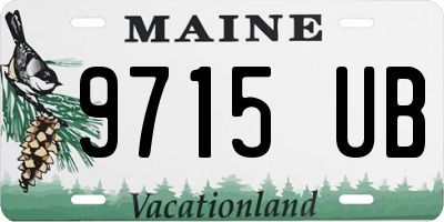 ME license plate 9715UB
