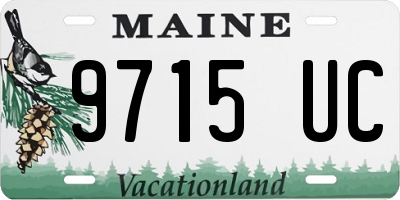 ME license plate 9715UC