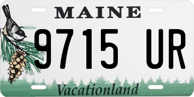 ME license plate 9715UR