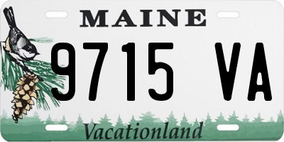ME license plate 9715VA