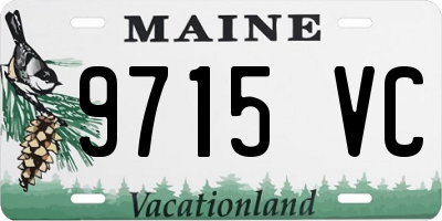 ME license plate 9715VC
