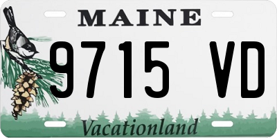 ME license plate 9715VD