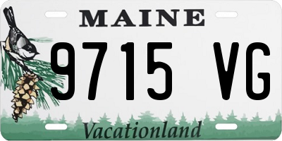 ME license plate 9715VG