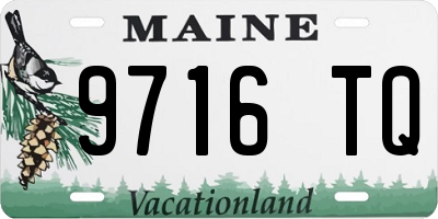 ME license plate 9716TQ
