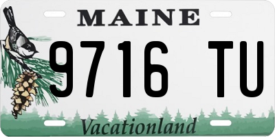 ME license plate 9716TU