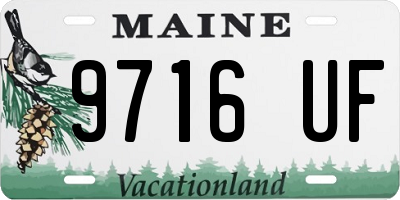 ME license plate 9716UF