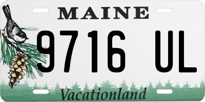 ME license plate 9716UL