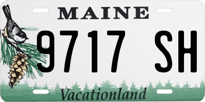 ME license plate 9717SH
