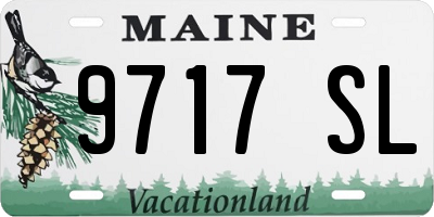 ME license plate 9717SL