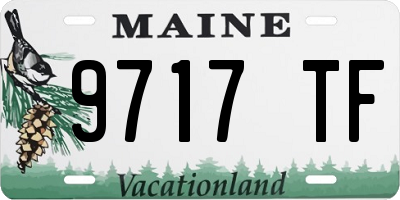 ME license plate 9717TF