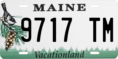 ME license plate 9717TM