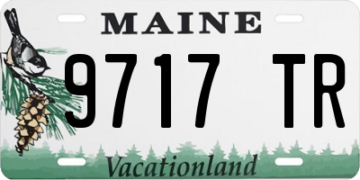 ME license plate 9717TR