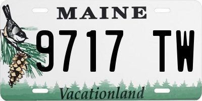 ME license plate 9717TW
