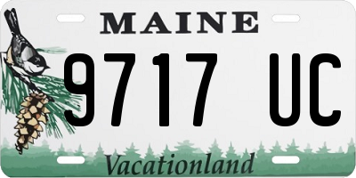 ME license plate 9717UC