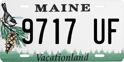 ME license plate 9717UF