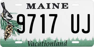 ME license plate 9717UJ