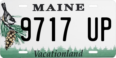 ME license plate 9717UP
