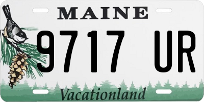 ME license plate 9717UR