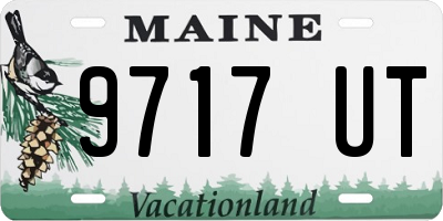 ME license plate 9717UT