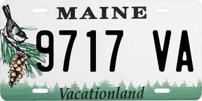 ME license plate 9717VA