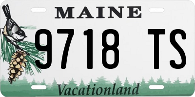 ME license plate 9718TS
