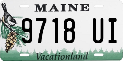 ME license plate 9718UI