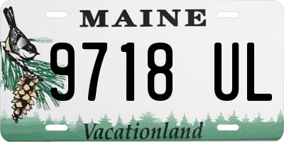 ME license plate 9718UL