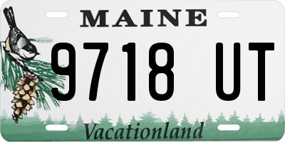 ME license plate 9718UT