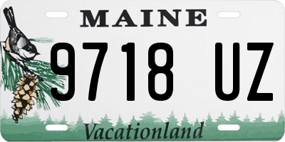 ME license plate 9718UZ