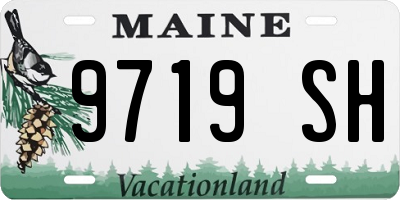 ME license plate 9719SH