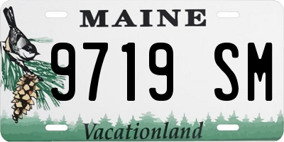 ME license plate 9719SM