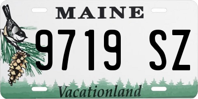 ME license plate 9719SZ