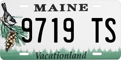 ME license plate 9719TS