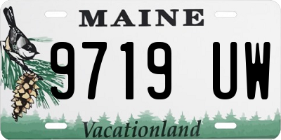 ME license plate 9719UW