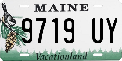 ME license plate 9719UY