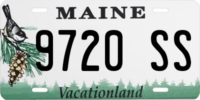 ME license plate 9720SS