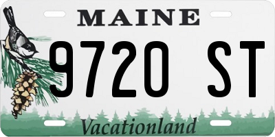 ME license plate 9720ST