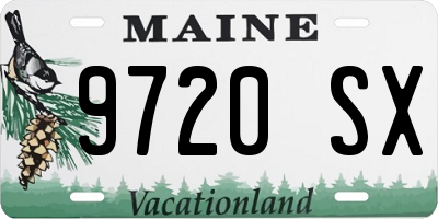 ME license plate 9720SX