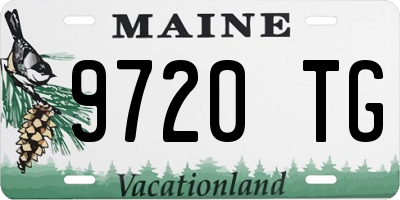 ME license plate 9720TG