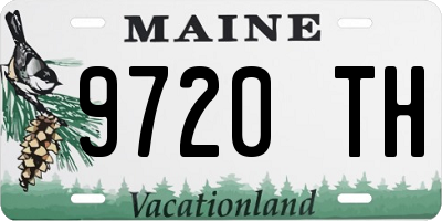 ME license plate 9720TH