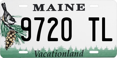 ME license plate 9720TL